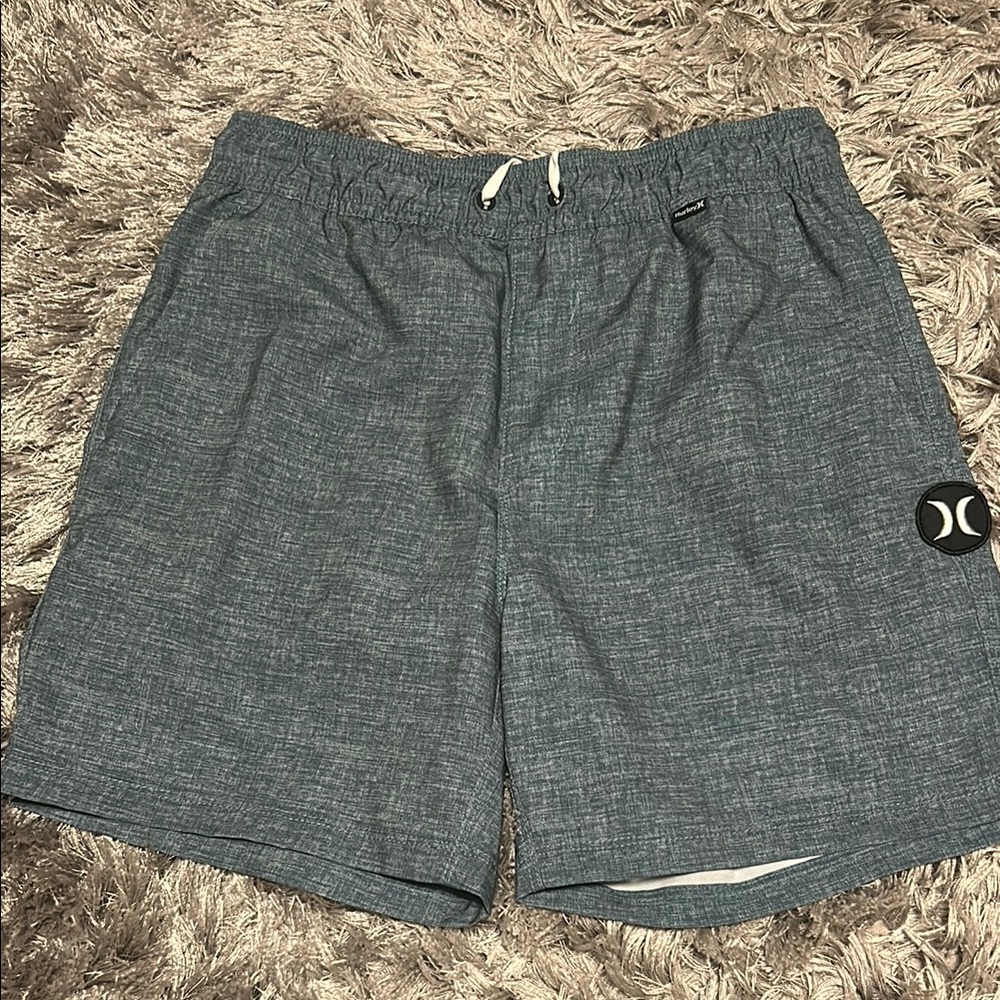 Hurley Blue Hybrid Shorts Lightweight Athletic Fit